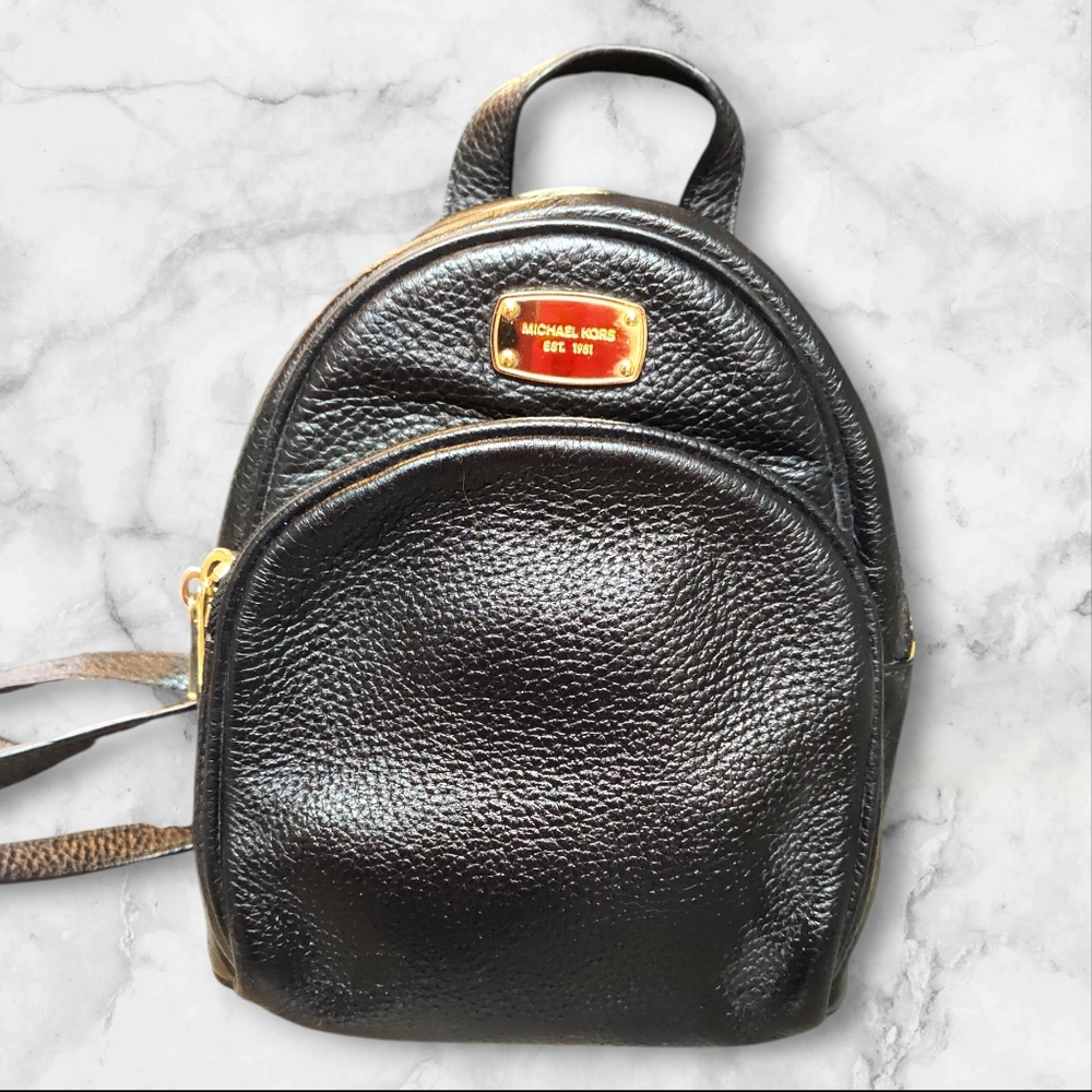 Michael Kors Black Mini Backpack